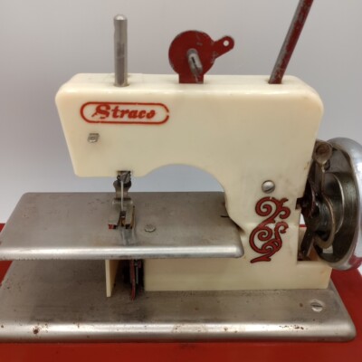 Jet Sew-O-Matic a Straco Toy Hand Cranked Sewing Machine Vintage
