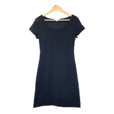 Isaac Mizrahi Short Sleeve Eyelet Lace Stretch Dress Womens BLACK Size M #BinB | eBay Isaac Mizrahi Short Sleeve Eyelet Lace Stretch Dress Womens BLACK Size M #BinB | eBay