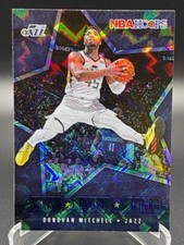 2020 Panini NBA Hoops Donovan Mitchell  Lights Camera Action Purple Explosion #1