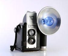 AROFLEX 75 Twin Lens 620 Film Camera With Flash Gun - New Price US Seller