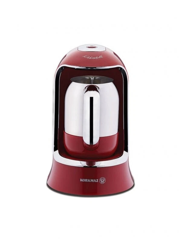 KORKMAZ COFFEE MAKER RED ELECTRICAL TURKISH  POT KETTLE A860-03 Ottoman 220V Foto 4 de 4