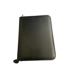 Day-Timer Date planner book Cover Only wrap around zipper Leather office career