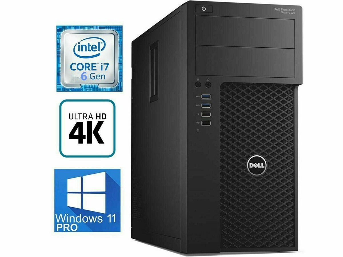 Dell Precision T3620 i7- 6th Gen | 8GB DDR4 | 512GB SSD +1TB 