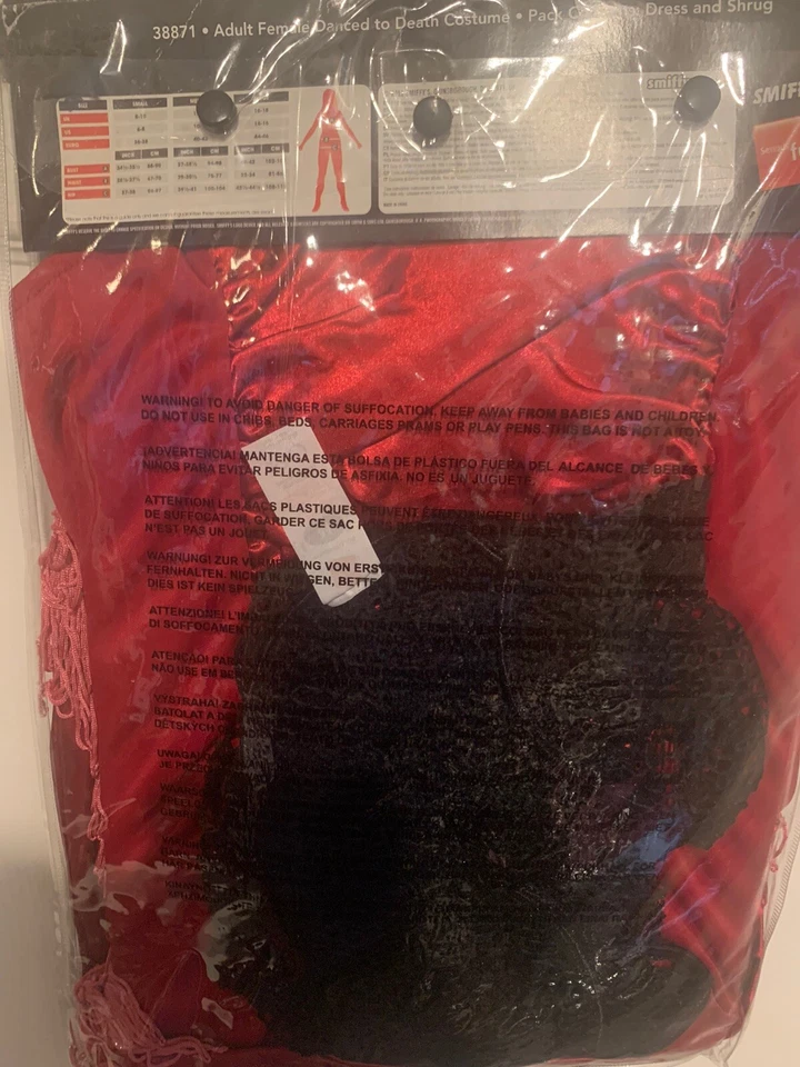 Nuevo Disfraz de Bailarina Burlesca Bailada a la Muerte Smiffys Adulto Talla Mediana 10-12 EE. UU. Foto 4 de 4