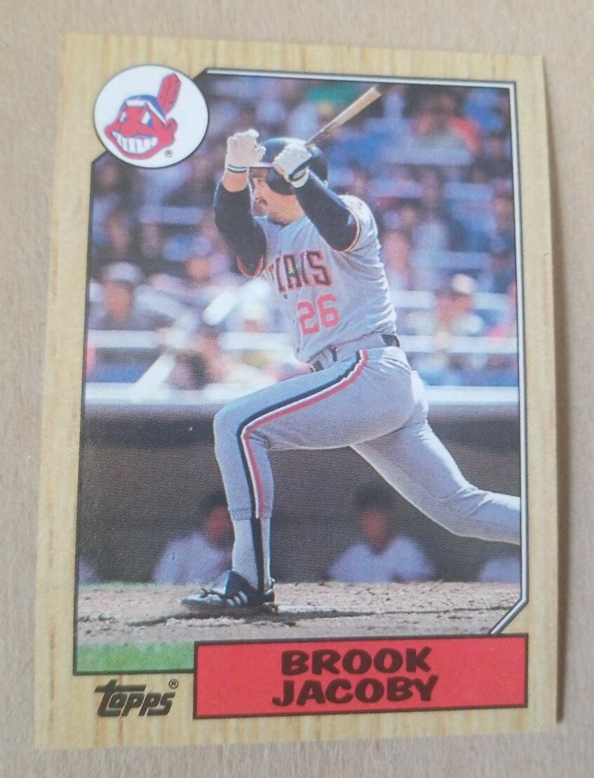 1987 Topps Baseball Card #405 Brook Jacoby - Cleveland Indians | eBay