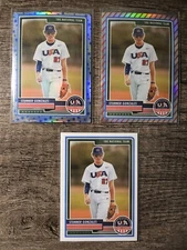 2023 USA Stars & Stripes Blue Stars & Red Stripe Prizm & Base Stunner Gonzales. 