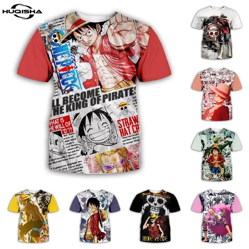 Camiseta one piece Manga Corta Modelo Y Elegir Talla De 1m10 De XXL Disponib