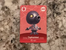 CEPHALOBOT 439 Animal Crossing Amiibo Authentic Nintendo Mint Card From Series 5