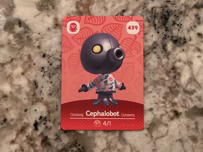 CEPHALOBOT 439 Animal Crossing Amiibo Authentic Nintendo Mint Card From Series 5