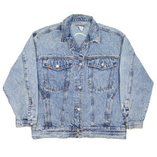 Vintage Jordache Acid Wash Denim Jacket Blue 90s Womens L