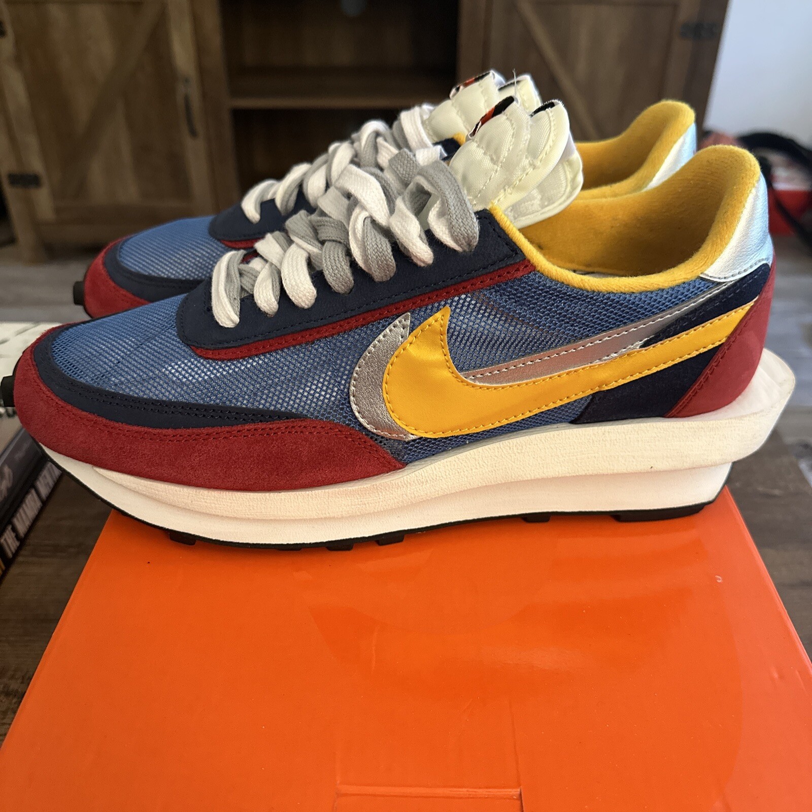 SACAI X NIKE Nike Sacai x LDWaffle Varsity blu taglia 10