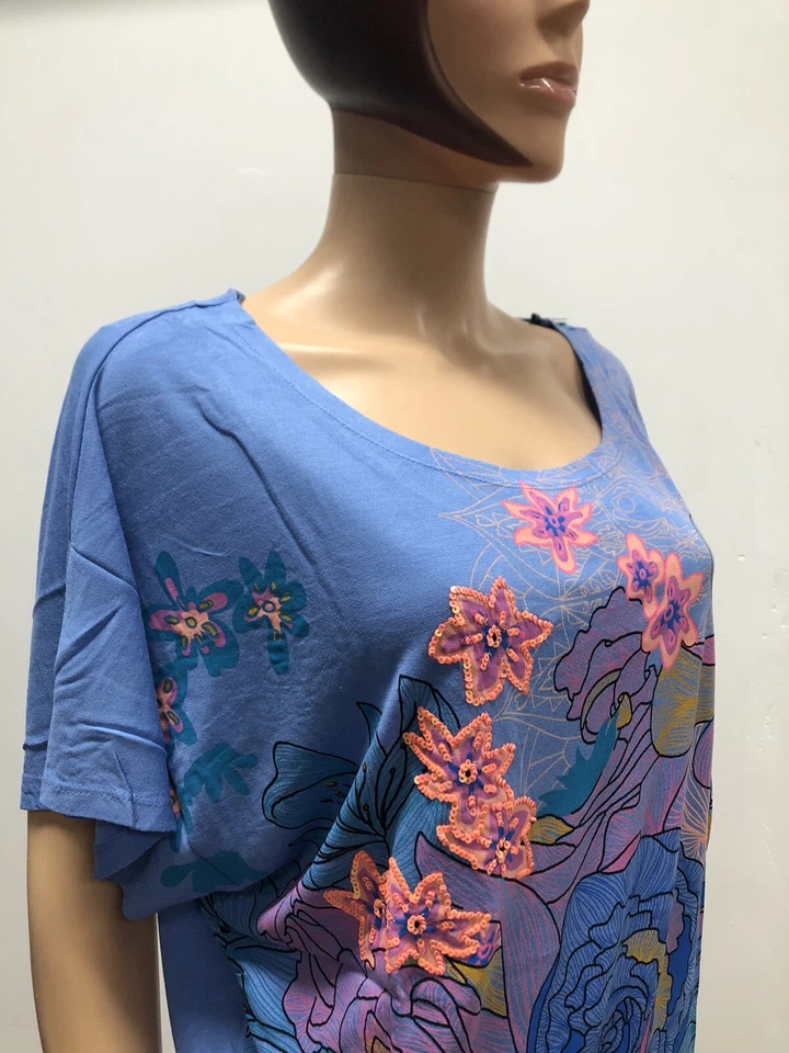 Superior Mujer Desigual Color TALLA S Multicolor Nuevo - Imagen 4 de 4