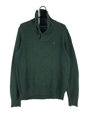 TOMMY HILFIGER Pull À Col Montant Vert Homme Taille M - Photo 1/4
