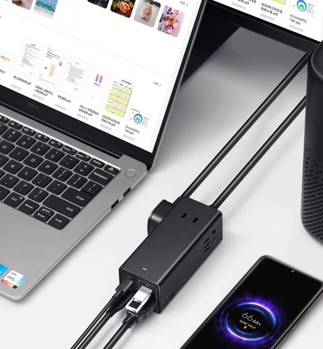 Xiaomi 67W Desktop Fast Charging Socket Pro USB-A USB-C AC 2500W MAX Power Strip - Picture 3 of 5