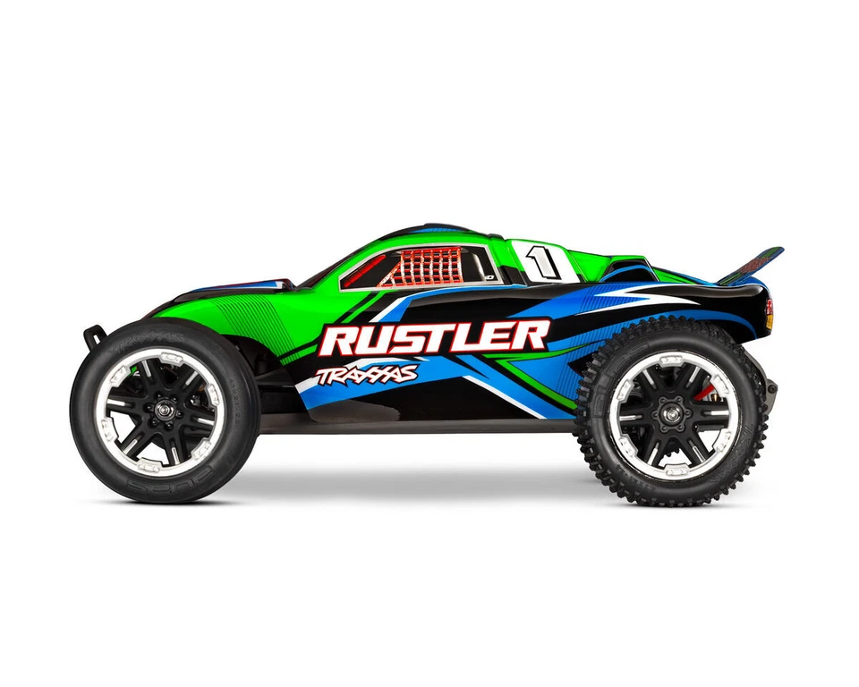 Traxxas Rustler RTR HD grün mit Akku und USB-C Ladegerät TRX37254-8-GRN  - Bild 3 von 4