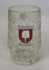 Chope à Bière en verre - Pousset Spaten Munich -  LA