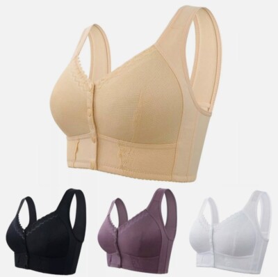 Daisy Bra, Charm Bras Front Snaps Seniors, Comfortable Easy Close Bras for women