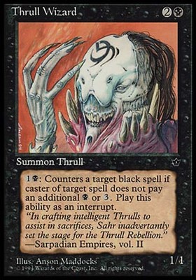 4x Thrull Wizard Fallen Empires MtG Magic Black Uncommon 4 x4 Card Cards |  eBay