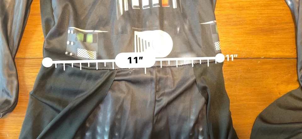 Children's Star Wars Storm Trooper Costume Size M Cape Chain Shoulders - Image 3 of 4