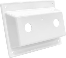 Rv Faucet Bezel Stand Off Cover for RV Caravans Shower - Holes White