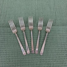 Vintage Dinner Forks Holmes Edwards CENTURY Pattern 1923 Silverplate Set of 5