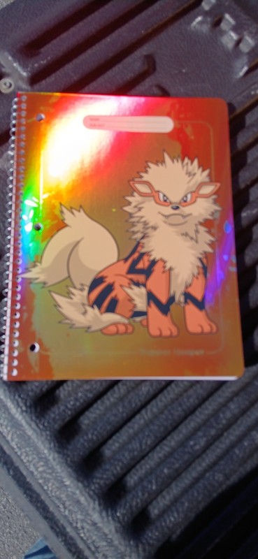 2026 Target Pokemon Trapper Keeper Notebook Arcanine Holo Foil 80 Paper Pages