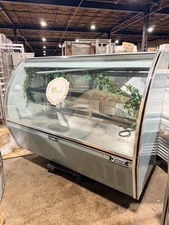 Leader 72" Commercial Curved High Glass Display Deli Case (Fridge)