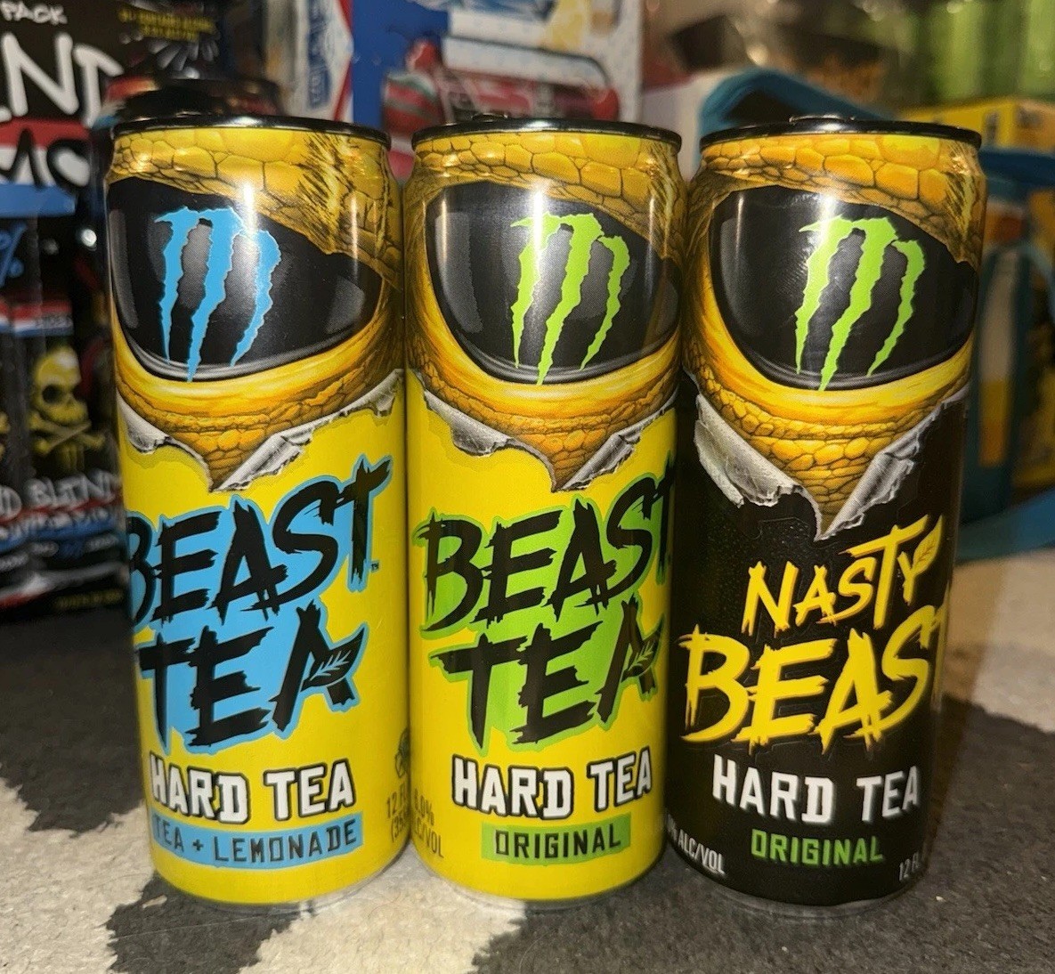 モンスターエナジー　NASTY BEAST 3種セット The Nasty Beast Hard 3 Empty Cans 12 oz. (355 ml.) Monster Energy