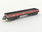 MÄRKLIN HO ANTIQUE LITHOGRAPHED SHEET METAL BOGIE FLAT WAGON +++
