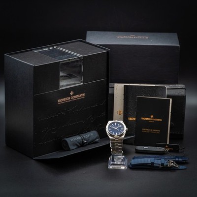 入手困難】VACHERON CONSTANTIN WATCH&ACC BOX Vacheron Constantin Overseas 41mm Steel Blue Dial Complete Set