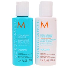 New Moroccanoil Extra Volume Shampoo  Conditioner DUO-Travel Size 2.4 0z/each
