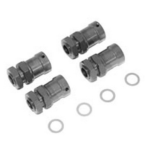 Fastrax RC Car Wheel Spacers 15mm Extension Hub Adaptors - 1/8th Scale (17mm ...