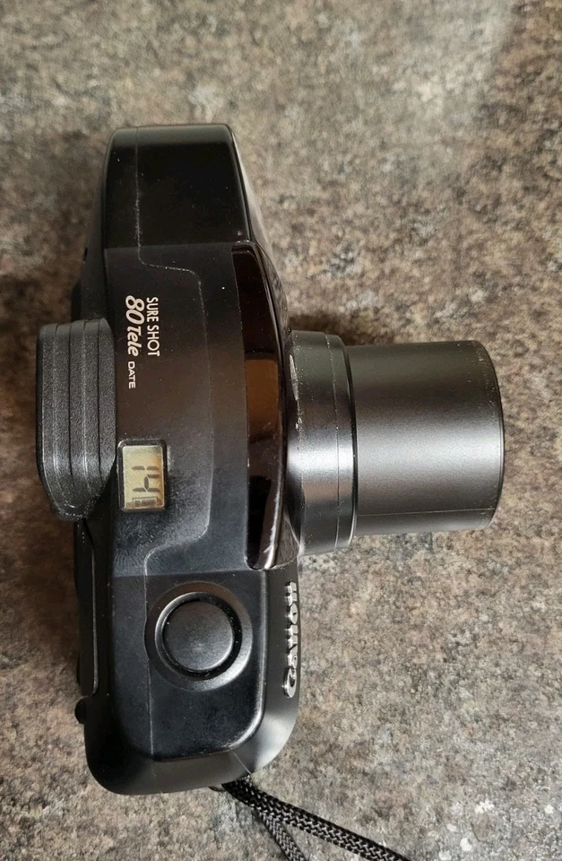 Canon Sure Shot 80 Tele Date SAF 35mm Point & Shoot Camera TESTED WORKS  - Image 4 of 4
