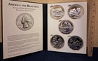 2017 America The Beautiful 5oz coin set - All 5 coins W/ DISPLAY BOOK & CAPSULES