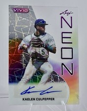 2025 Leaf Vivid Kaelen Culpepper Neon Auto NA-KC1 1/4 Minnesota Twins