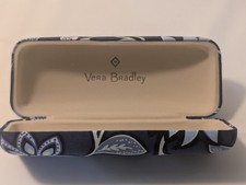 Vera Bradley Women's Blue Floral Eye / Sunglass , Hard Clamshell Case.