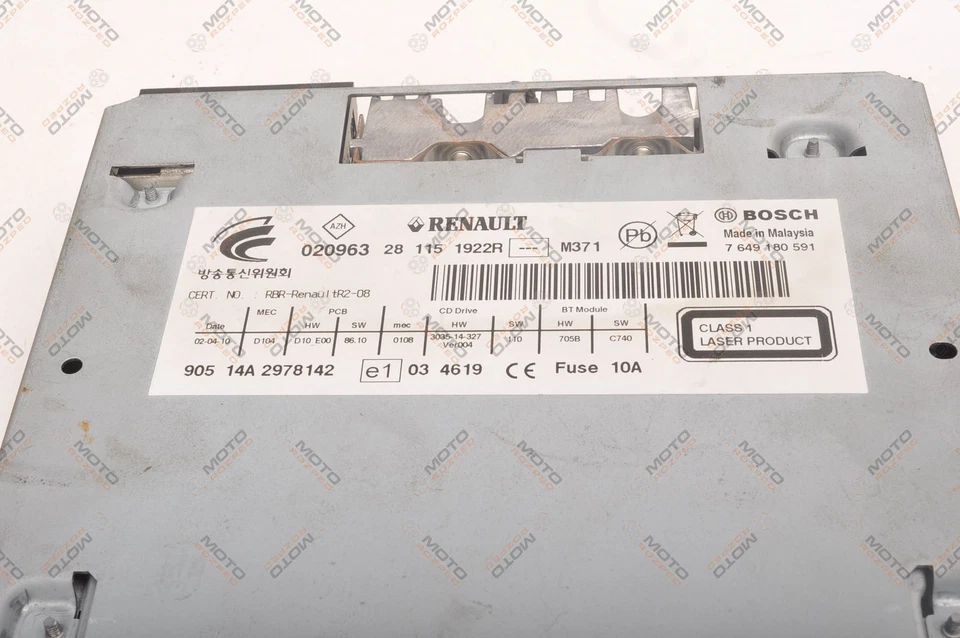 RENAULT KOLEOS I 2.0 dCi 150PS Radio Autoradio 281151922R - Bild 4 von 4