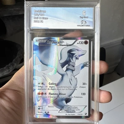 Carte pokémon Reshiram 113/114 Noir & Blanc Exc FR 2011 FA Full Art Ultra Rare - Photo 1/2