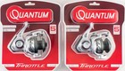 (LOT OF 2) QUANTUM THROTTLE 10 5.2:1 GEAR RATIO SPINNING REEL CLAM PACK — photo 1