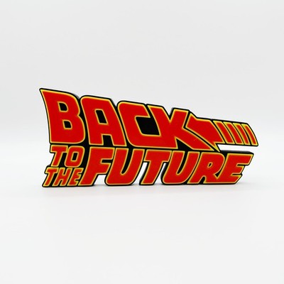 Back to the Future Logo Display Sign 3D Printed Free Standing