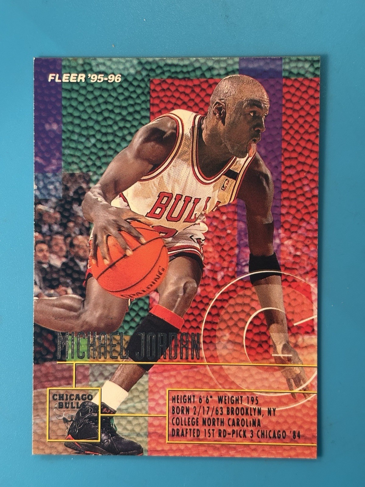 1995-96 Fleer Michael Jordan #22 Chicago Bulls HOF 🔥🔥