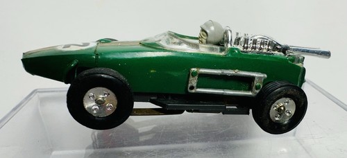 Aurora Vintage Repco Brabham RARE 1960’s Green T-Jet HO Slot Car! Runs! - Picture 2 of 11