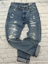 Levi's 501 Selvedge Jeans Size 25x32 BIG E 150th Anniversary Edition Denim