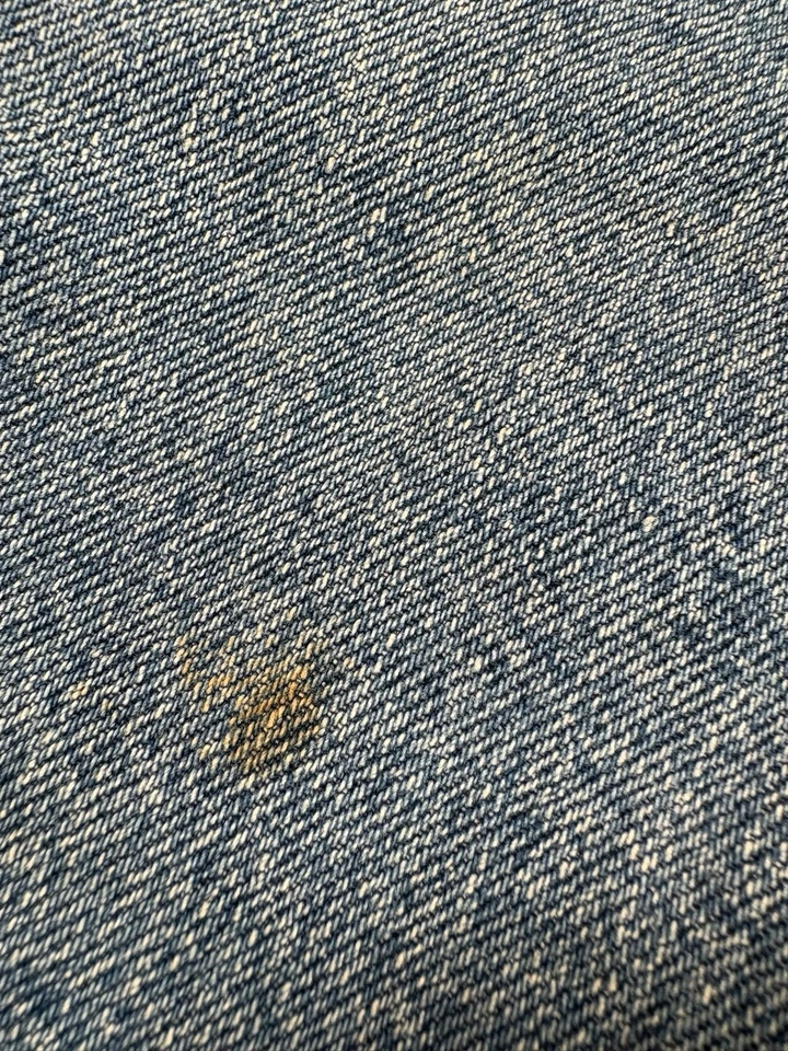 Pantalones cortos de mezclilla vintage años 90 para hombre talla 33 estructura azul cargo (A4) Foto 3 de 4