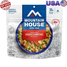 Freeze-Dried Chicken Dumplings Portable Camping Food 2-Serving Quick Prep Meal