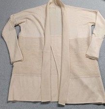 Lululemon Merino Wool Sit In Lotus Wrap II Split Back Cardigan Size 4 Ivory