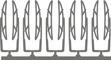 Scheibenwischer  1/43 12,0 x 2,1 mm 10 Stück...