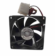 Link Depot Case Fan 80mm w/ 4 Pin Molex Male and Female Connectors - 12 V DC