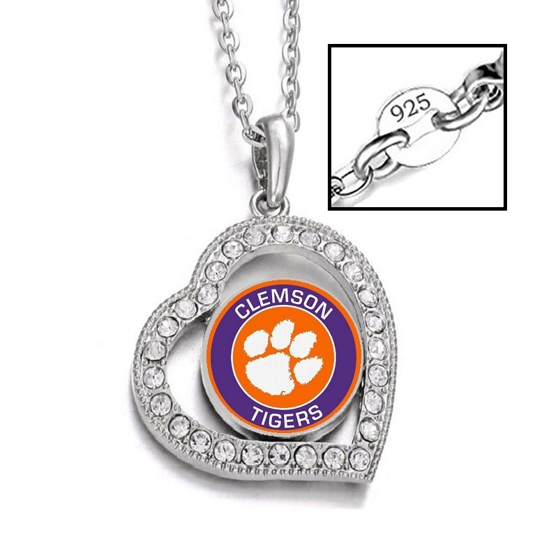 Alabama Crimson Tide Women's 925 Sterling Silver Necklace & Bracelet Gift Set D3D19
