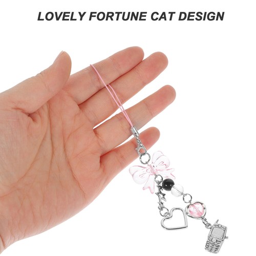 Cute Phone Strap Heart Shape Phone Case Charm Bowknot Phone Chain And Charm - 第 11/12 張圖片